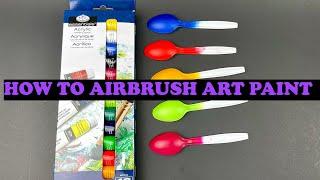 HOW TO AIRBRUSH ARTIST ACRYLIC PAINT COLORS