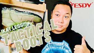 ESDY TACTICAL OUTDOOR ARMY BOOTS HIKING AIRSOFT | SEPATU GUNUNG REVIEW