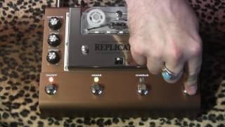 T-Rex Effects REPLICATOR real tape echo delay pedal demo