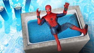 GTA 5 Spiderman - Jumps into Biggest Water Pool! Ep.2 (Funny Moments)