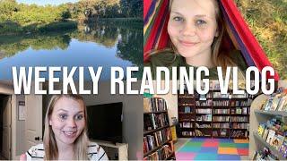 Weekly Reading Vlog | Camping, Book Shopping, and Reading Books I Never Thought I'd Read!