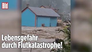 Hochwasser in Europa: Tschechische Retter riskieren ihr Leben!