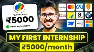 How I got my first Internship (₹5000) in 2nd year of college ️ Tips to Get a Job After Graduation