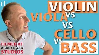 Violin vs Viola vs Cello vs Bass