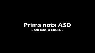 Prima nota con EXCEL