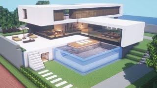 Minecraft Tutorial | Modern House | Gracium - Modern City #13