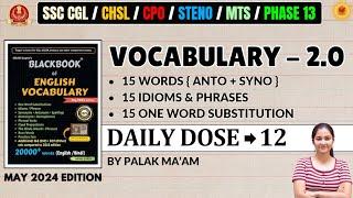 All PYQs Vocabulary Covered With Black Book MAY 2024 EDITION