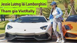 HotGirl Jessie LUONG - Bóng Hồng duy nhất tự cầm lái Lamborghini Aventador tại VietRally