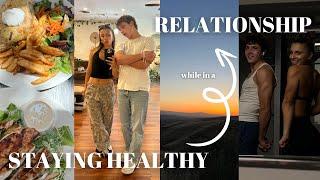 STAYING HEALTHY as a COUPLE: our workouts, food, long distance tips, + 2 year anniversary!