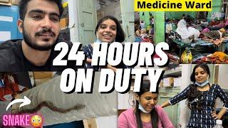 A DAY IN THE LIFE OF AN MBBS INTERN | HECTIC 24 HOURS DUTY | VLOG-01