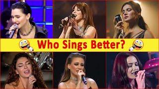 Turkish Actresses Singing , Who Sings Better ? Turkish Actor | Turkish Drama | Turkish Series