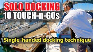 Solo Docking a 32 foot Sailboat ️ ️  Single-handed docking Technique  Captain's Vlog 32