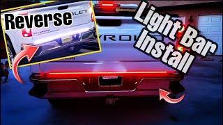 HOW To INSTALL Tailgate Light Bar - EASY !!!