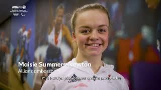 Maisie Summers-Newton (TeamGB) introduction with Allianz