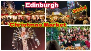 Edinburgh, 󠁧󠁢󠁳󠁣󠁴󠁿Christmas Market 2024 / Night Walking Tour Rids Stalls,& Festive Attractions