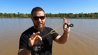 Fishing like Spiderman w/ Slingshot -Catapult