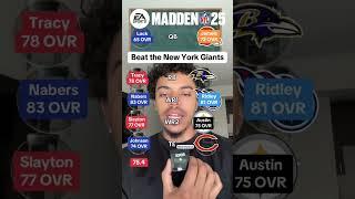 Beat the New York Giants in Madden 25  #nfl #shorts