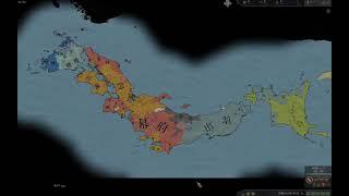 CK3 Shogunate Map alteration timelapse 1180 - 1820