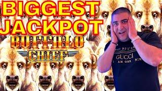 My BIGGEST JACKPOT On Buffalo Chief Slot Machine