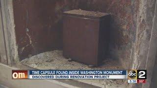 Time capsule found inside Washington Monument