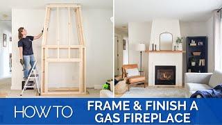Install a Gas Fireplace - Framing & Finishing | PT. 2: DIY Living Room Remodel
