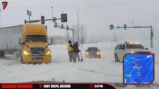 Major Blizzard Cripples Missouri - Live As It Happened - 1/5/24