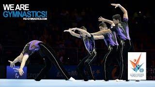 2018 Acrobatic Worlds, Antwerp (BEL) - Highlights MEN'S GROUP FINAL - We Are Gymnastics !