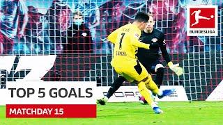 Top 5 Goals • Sancho, Goretzka & More | Matchday 15 - 2020/21