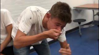 High schooler eats Carolina Reaper at Lunch! (Gone Wrong)