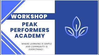 PEAK Performers Academy Workshop