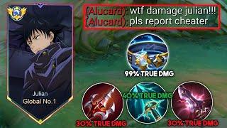 GLOBAL JULIAN UNLIMITED TRUE DAMAGE BUILD 2025!!!(must try) - JULIAN GAMEPLAY
