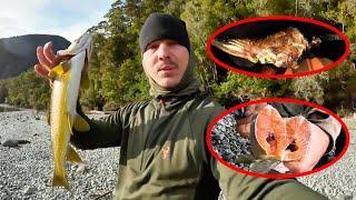 To Win $500,000,The Man Roasted A Red-Tailed Possum And A Golden Fish In The Wilderness For His Meal