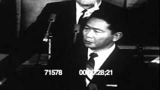 Philippine Pres Ferdinand Marcos speech at the US Congress 1966