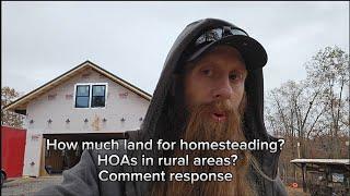 Land advice for homesteading. Comment response