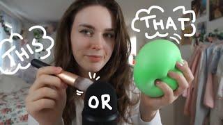 ASMR | This or That?! Which One Do You Like More? (decision making)