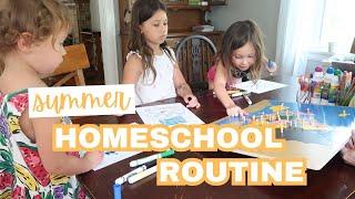 SUMMER HOMESCHOOL ROUTINE!! LOVEVERY READING SKILL SET & COUNTRY STUDIES