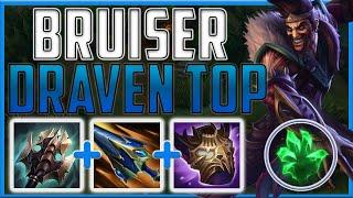 Taking the BRUTAL lane bully to the top lane with a bruiser build!! - Draven Top | Season 14 LoL