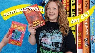 mermaids & horror  Summerween Day 6 + 7 READING VLOG