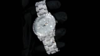 Men's Silver 44mm Iced Out Diamond Watch - Baguette Indicators - Only on Ice Star ®