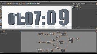 Digital Clock, Timer, Countdown Making in Cinema 4D Tutorial