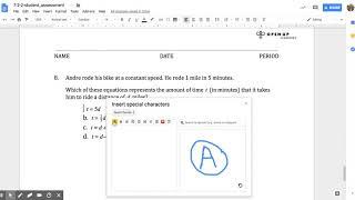 How to Make Circled Letters for Multiple Choice Items in Google Docs