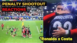 Ronaldo thanks Diogo Costa after penalty saves for Portugal vs Slovenia