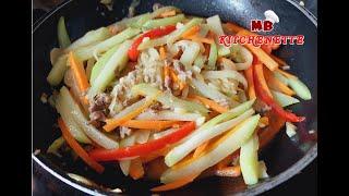 Easy Stir Fry Chayote and Carrots Recipe! Easy and delicious! Try it! Your family will love it!!