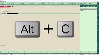 Short cut key of Tally Erp-9 of Creating Ledger@COMPUTEREXCELSOLUTION