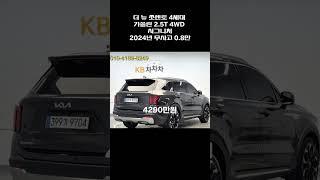 더 뉴 쏘렌토 4세대 가솔린 2.5T 4WD 시그니처 / 2024년 / 0.9만 / 무사고 / 4290만원