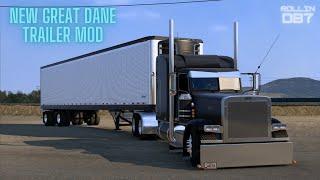 New Great Dane Trailer - Long Run Big Cat 6NZ  | 4k | American Truck Simulator | Realistic Driving