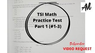 TSI MATH PRACTICE TEST PART 1