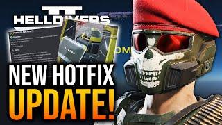 Helldivers 2 - Devs Reveal NEW Hotfix Update, Stratagem & Buff!