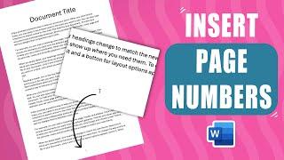 How to insert page numbers in MS Word - Quick & easy