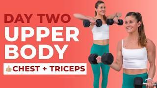 Summer Challenge Day 2: 30-Minute Arm Workout (Chest and Triceps)